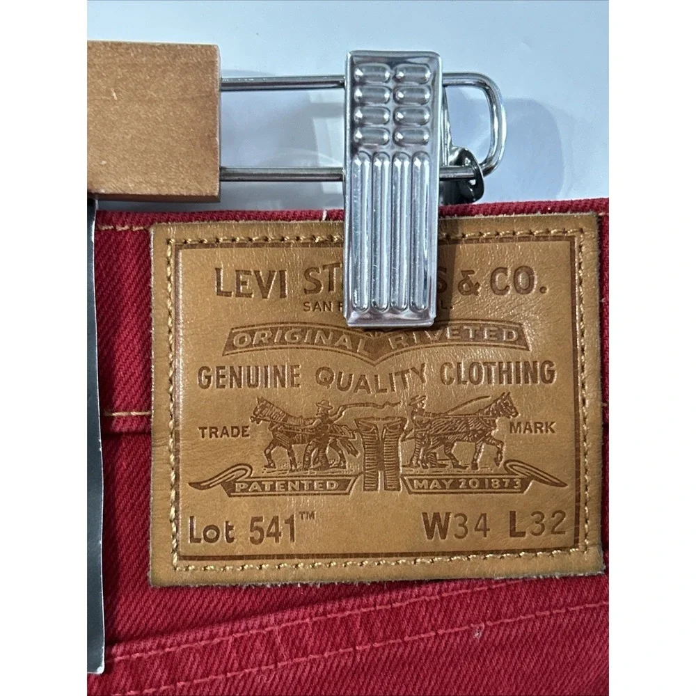 NWT Mens Vintage Levi's 541 Athletic Taper Spell Out Sz 34 34x32 New Old Stock